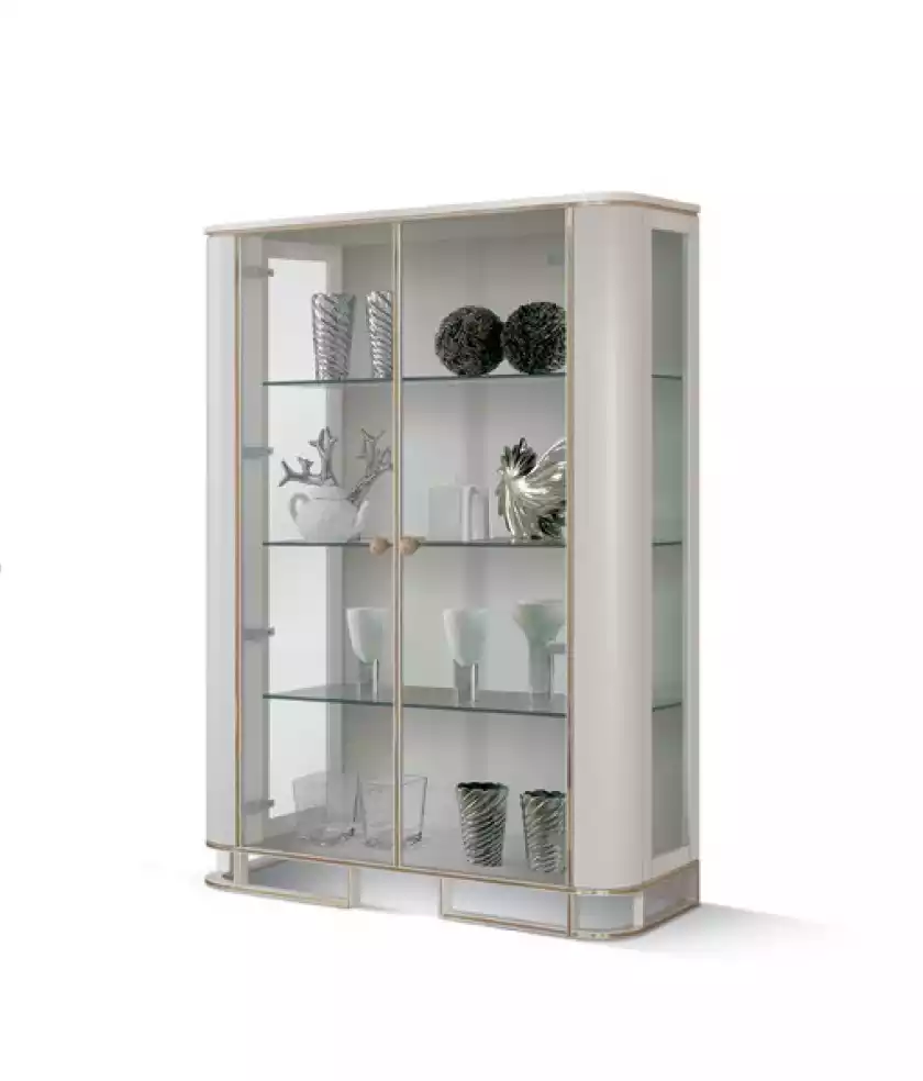 Vitrine Möbel Holz Weiß Luxus Vitrineschrank Design Italienische Möbel