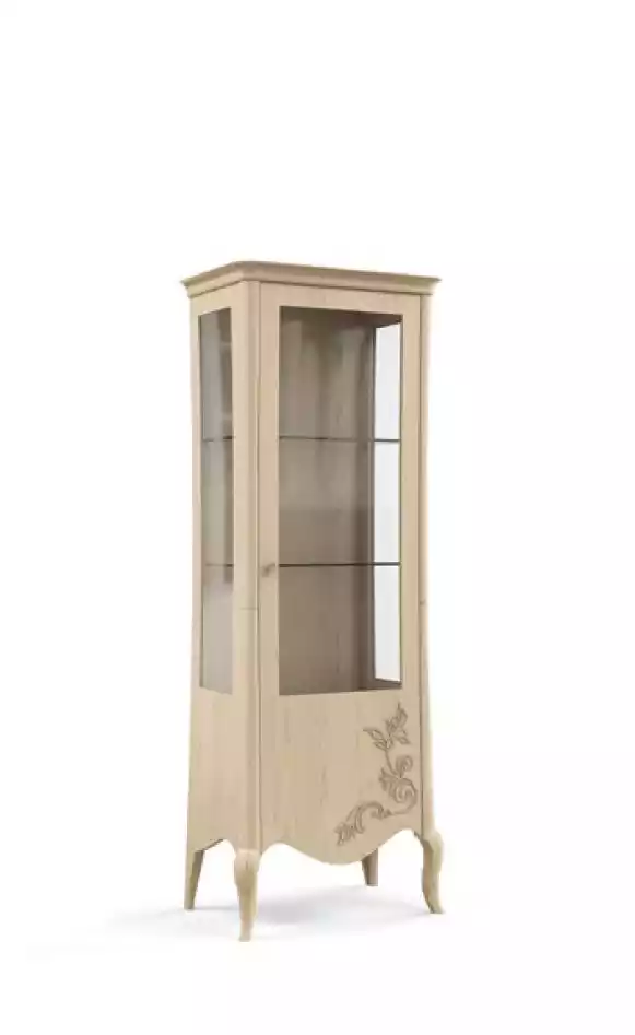Italienische Luxus Möbel Vitrine Wohnzimmer Glas Designer Schrank Neu