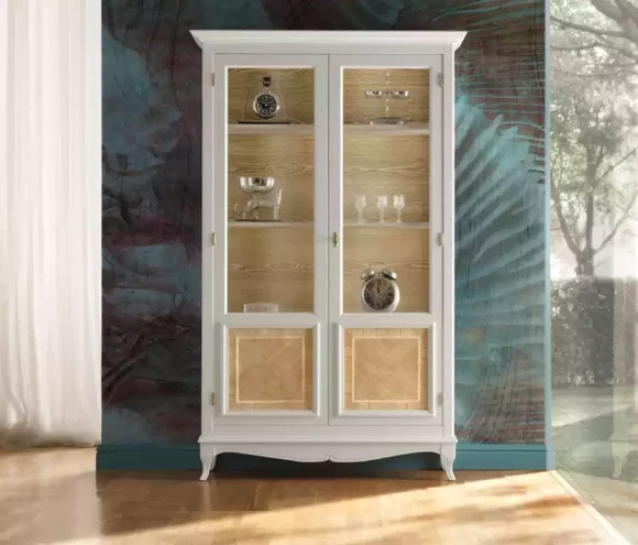 Luxus Vitrine Holz Schrank Esszimmer Klassischе Design Neu Möbel