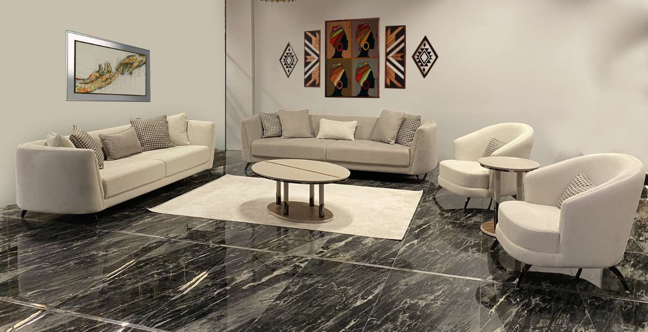 Luxus Sofagarnitur 3+3+1+1 Sitzer Set Design Sofa Polster Couchen Modern 4tlg