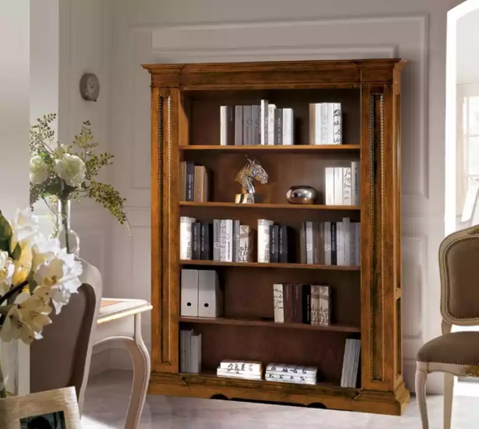 Klassisches Braunes Arbeitszimmer Holzmöbel Bücherregal Regal Neu