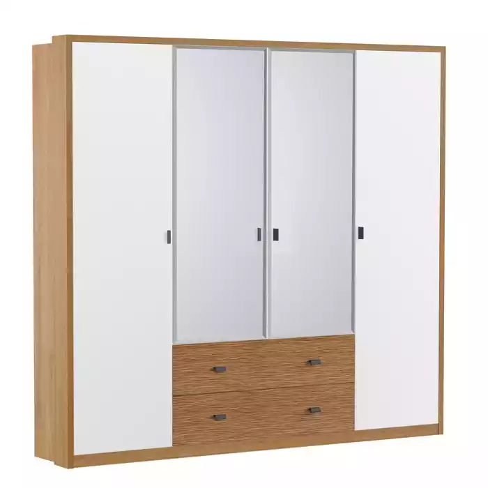 Kleiderschrank Schränke Schlafzimmer moderne Möbel Material Holz Luxus Schrank