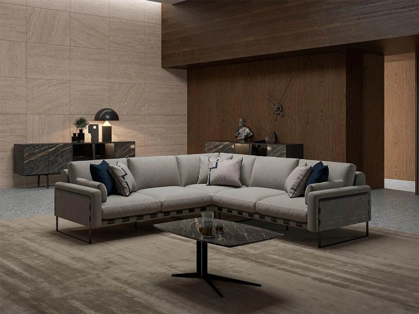 Modern Polstermöbel Ecksofa L Form Neu Couchtisch Wohnzimmer Luxus