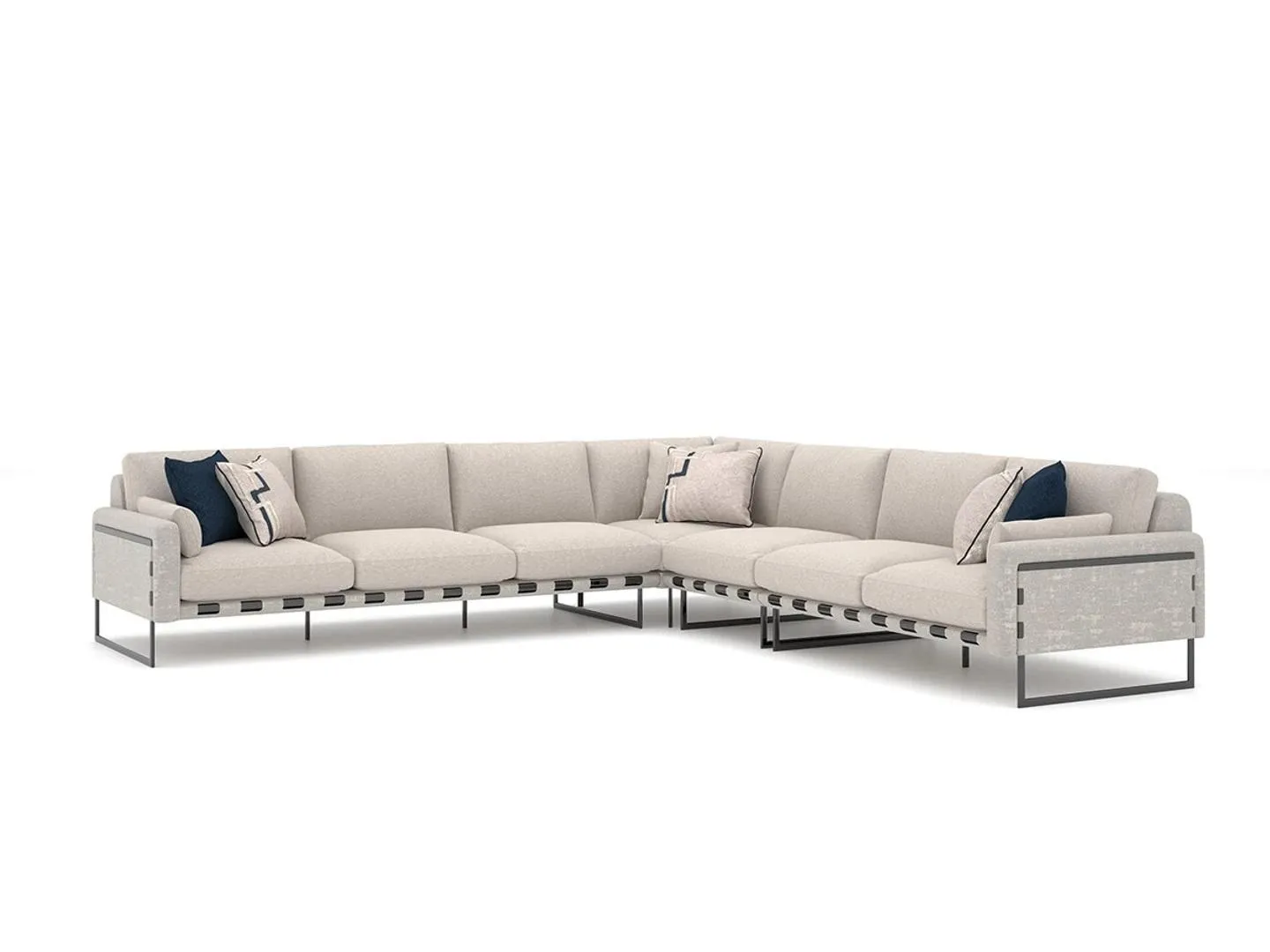 Stoff Ecksofa L-Form Sofa Couch Design Polster Modern Wohnzimmer