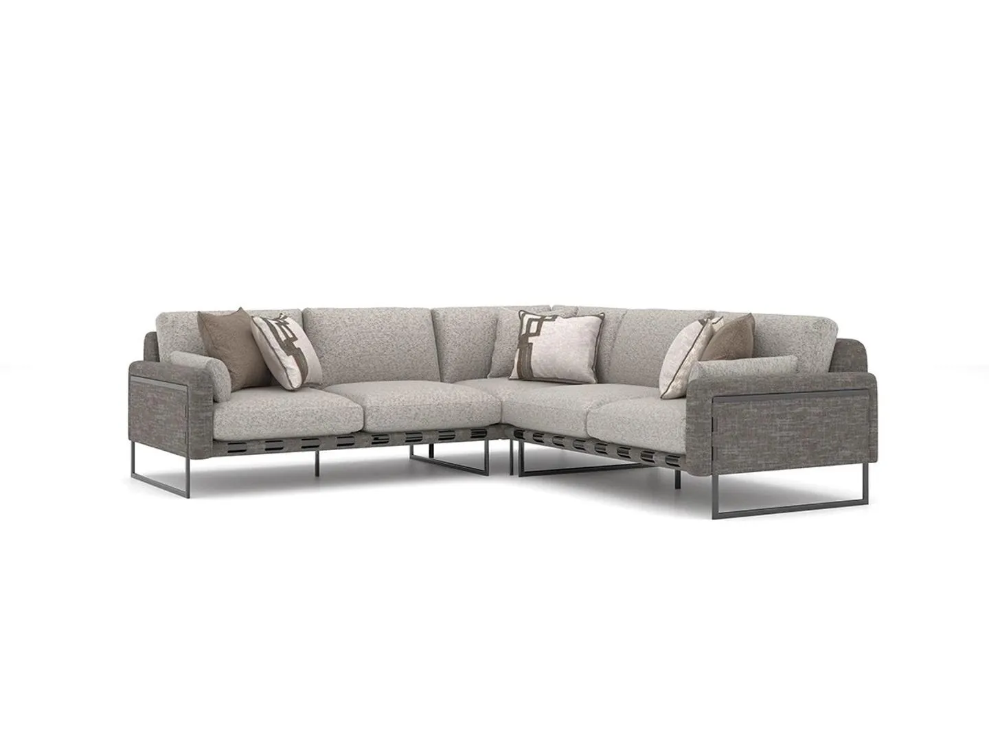 Luxus Möbel Eck Garnitur Wohnzimmer Einrichtung Sofa Couch L-Form