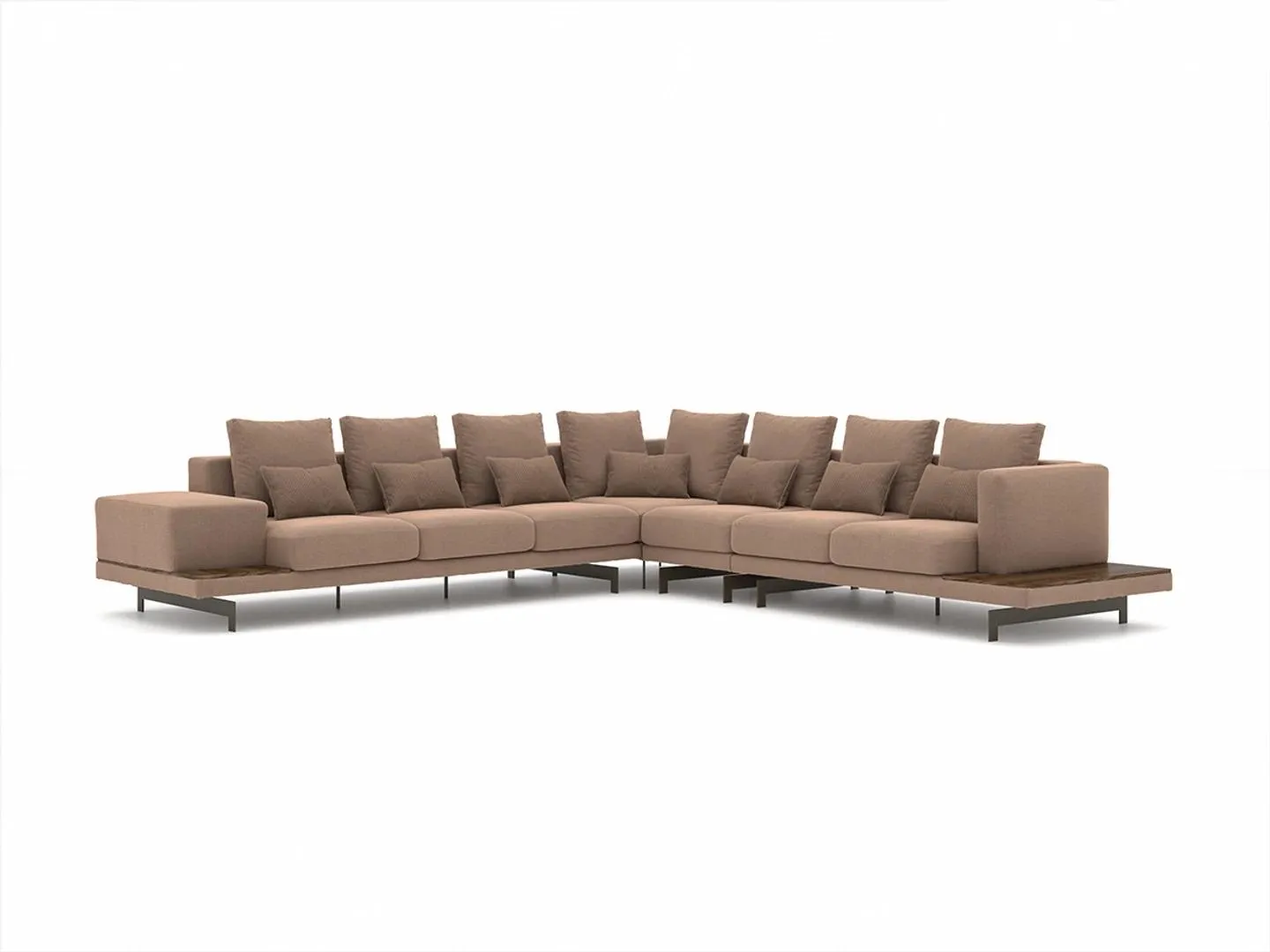Designer Garnitur Wohnzimmer Ecksofa L-Form Einrichtung Luxus Möbel