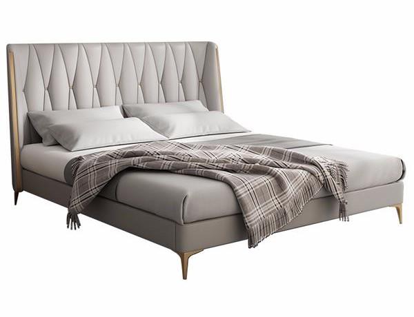 Bett Grau Schwarz Designer Jugendliche Luxus  Komplett Doppelbett Hotel Neu