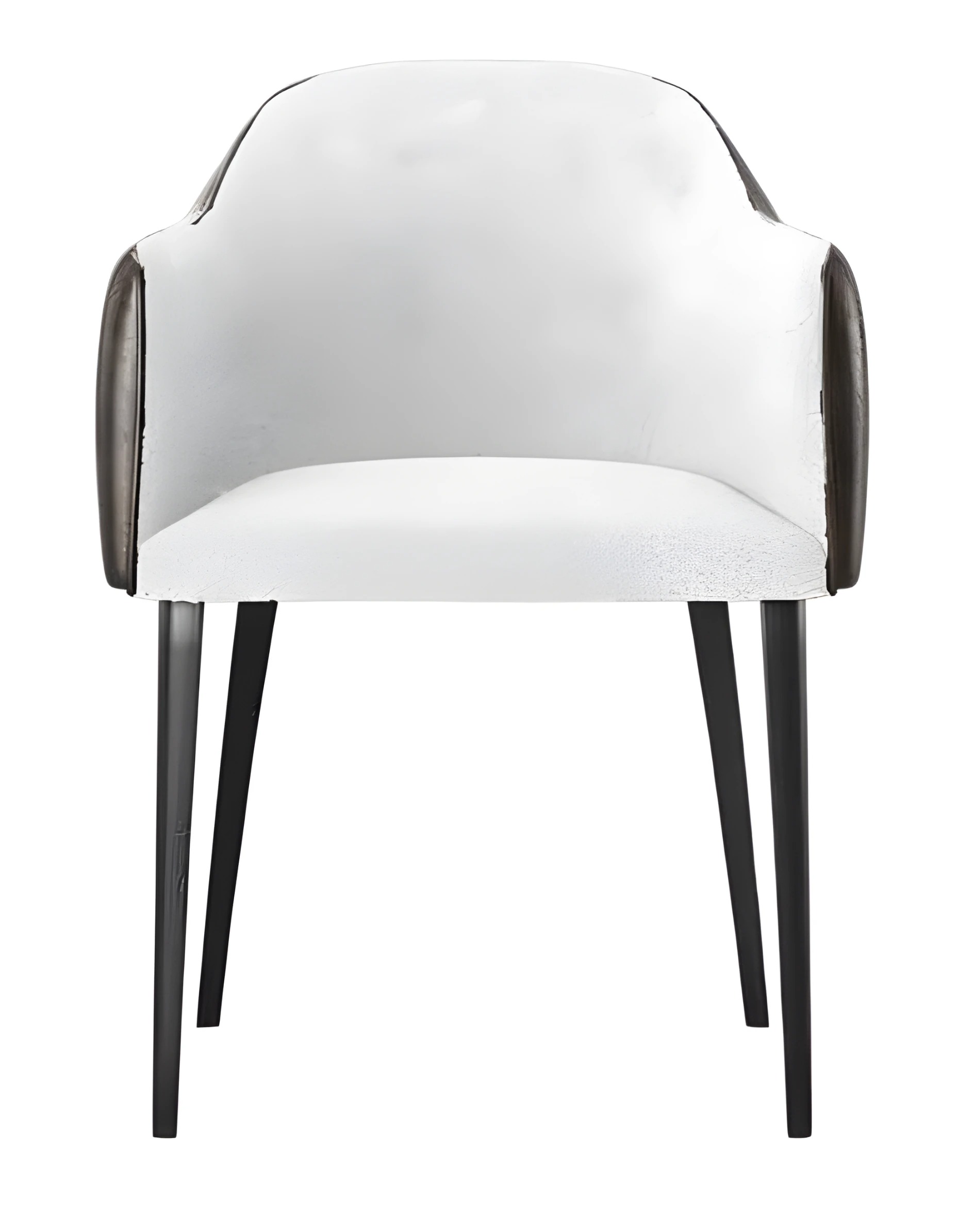 Weißer Holzstuhl im modernen Design für Zuhause und Büro