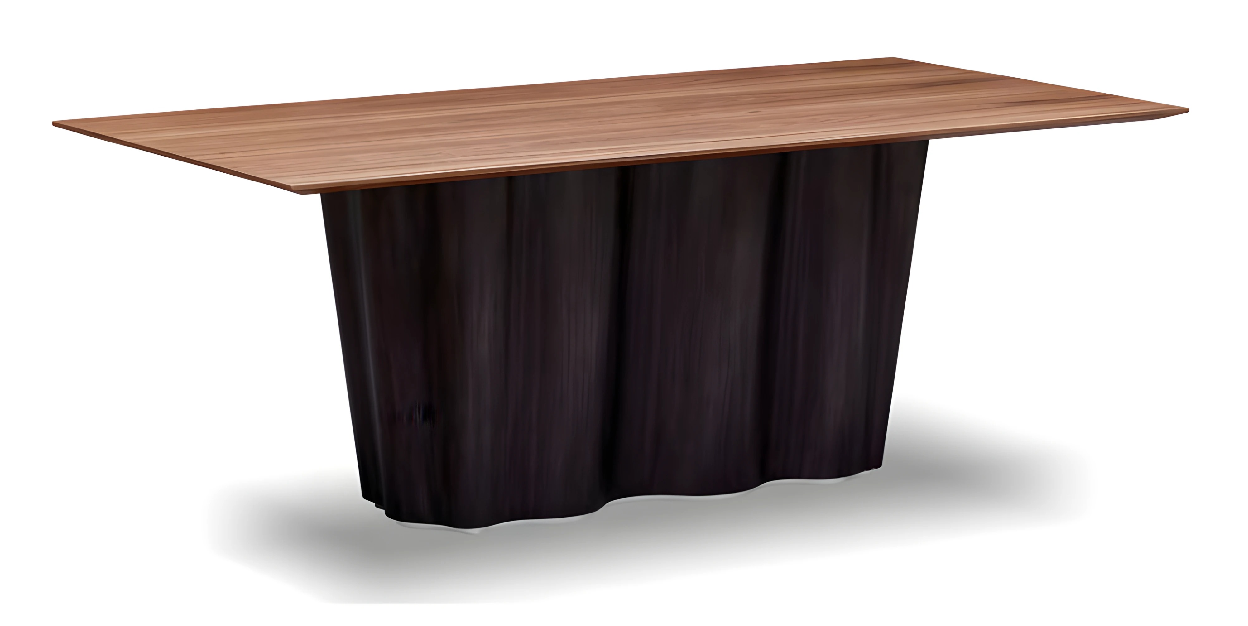 Eleganter brauner Esstisch aus Holz für stilvollen Essbereich