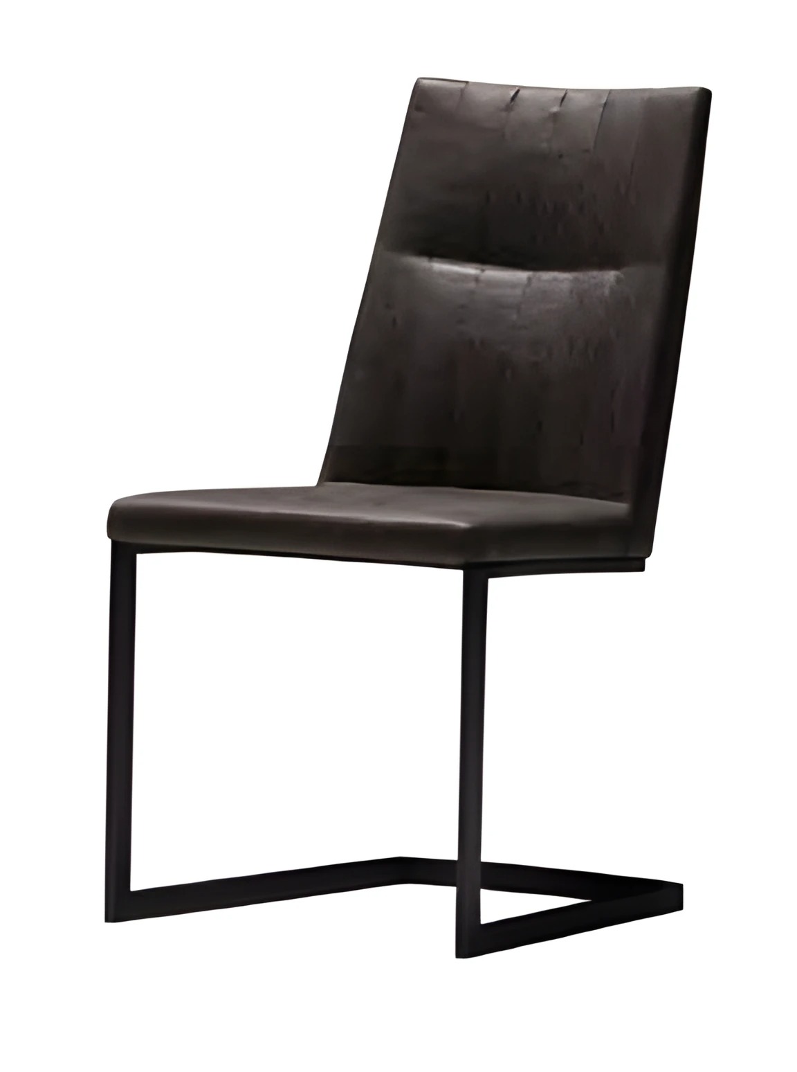 Eleganter schwarzer Metallstuhl im klassischen Design