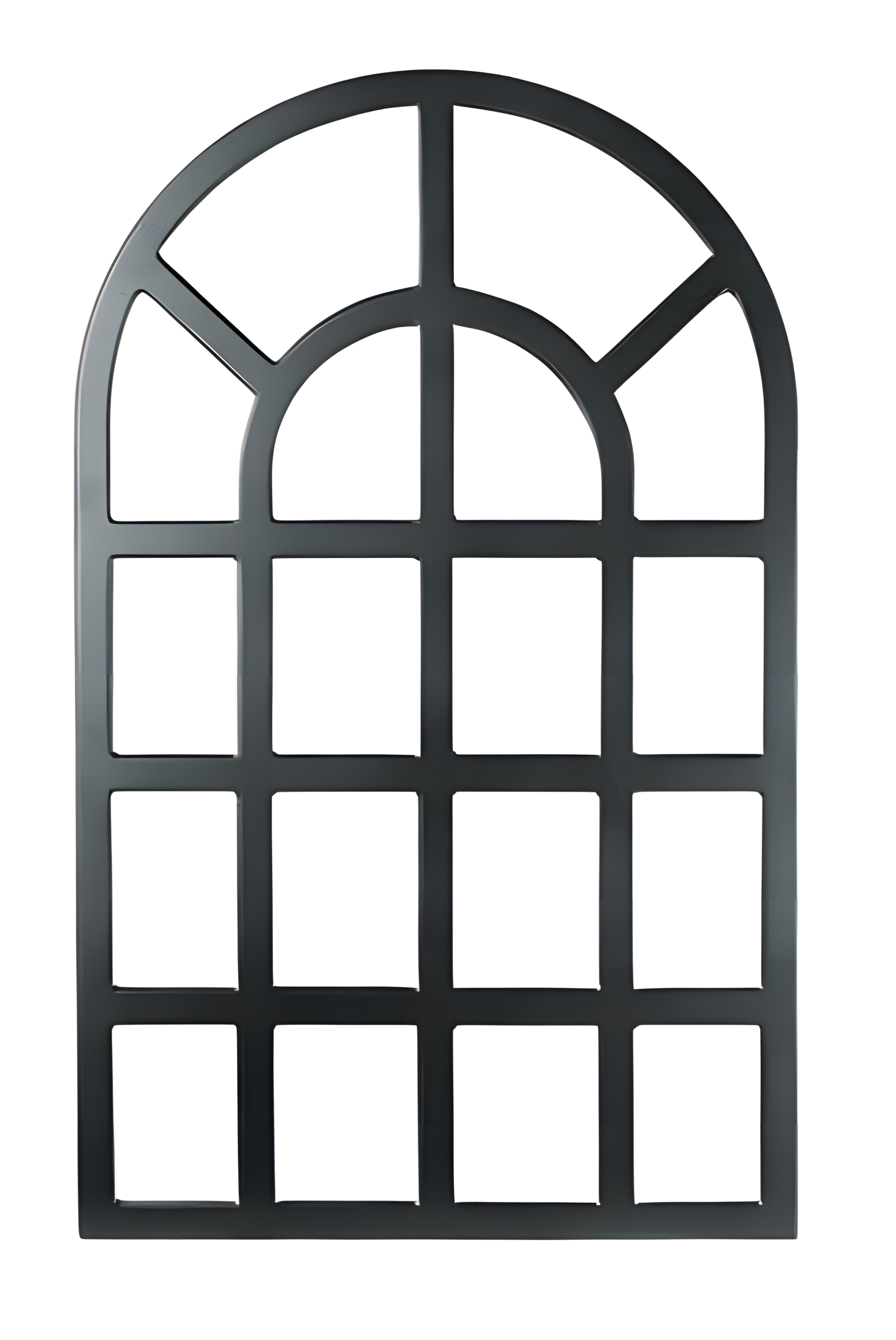 Grauer Spiegel aus Glas modern, eleganter Dekorationsartikel