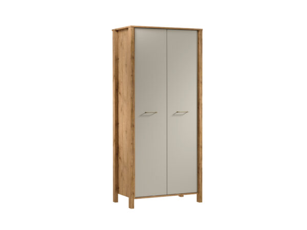Garderobenschrank mit Kleiderstange Regal Holzschrank Kleiderschrank