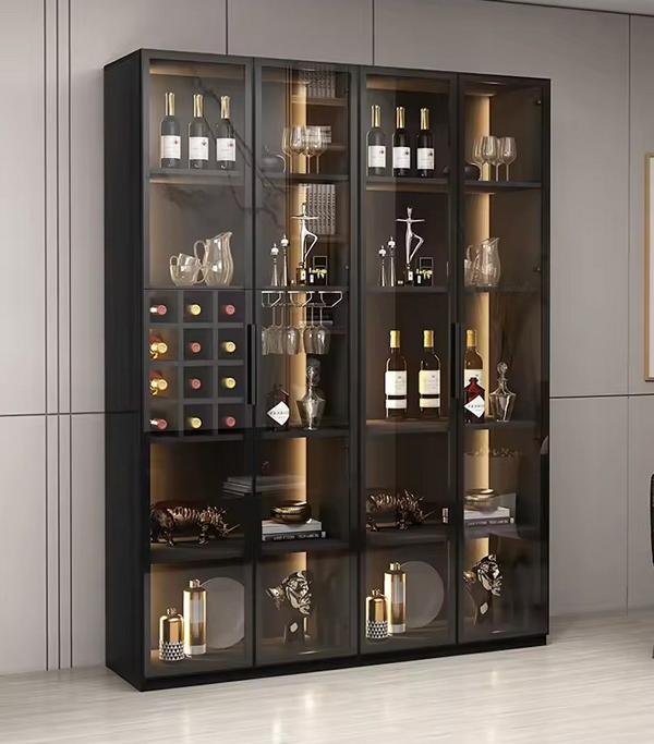 Weinschrank Vitrine Schaukasten Glasvitrine Schrankvitrine Glasschrank