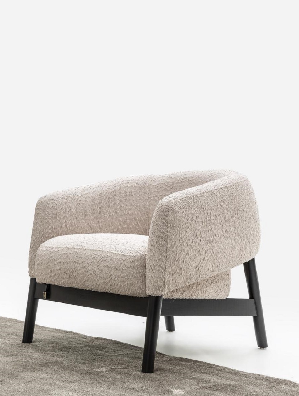 Beiger moderner Textil-Sessel für Wohnzimmer und Schlafzimmer