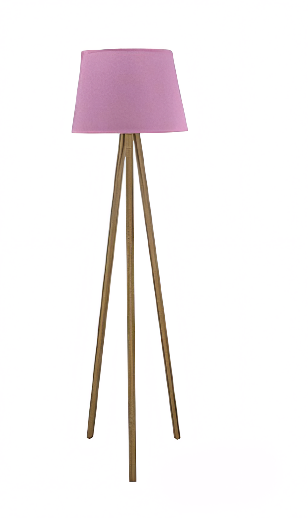 Rosa Holz Stehlampe modern eleganter Dekorationsartikel