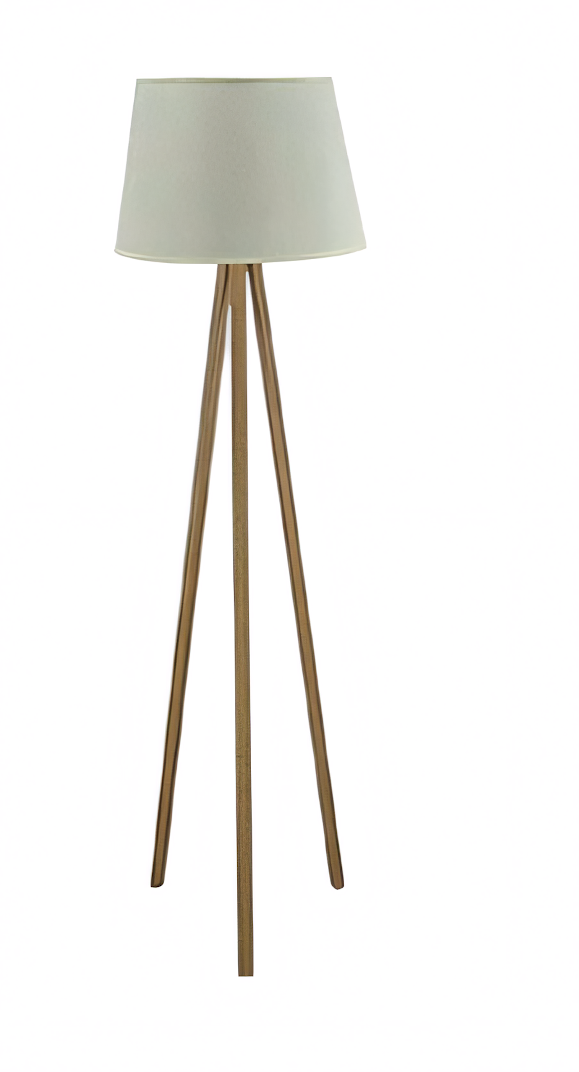 Moderne graue Stehlampe aus Holz mit dimmbarer Funktion