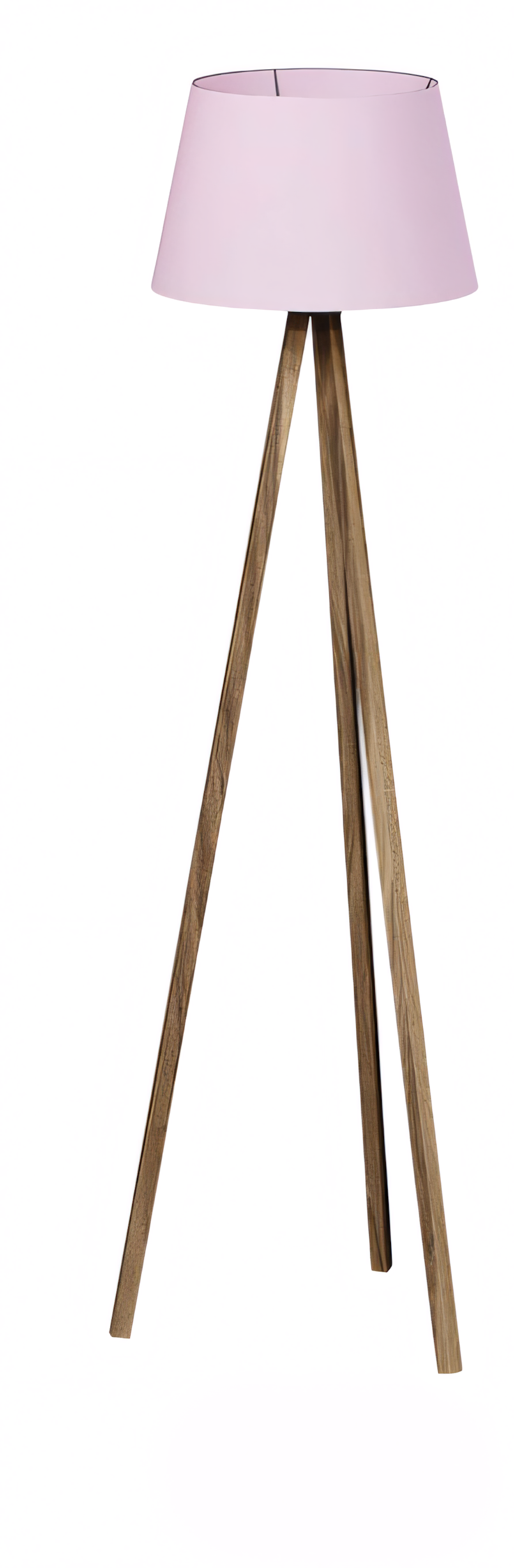 Elegante rosa Holz Stehlampe im romantischen Stil