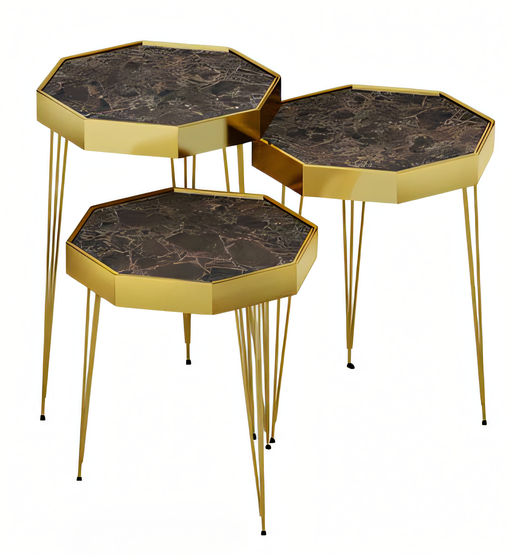 Beistelltisch Holz Braun Modern Elegant