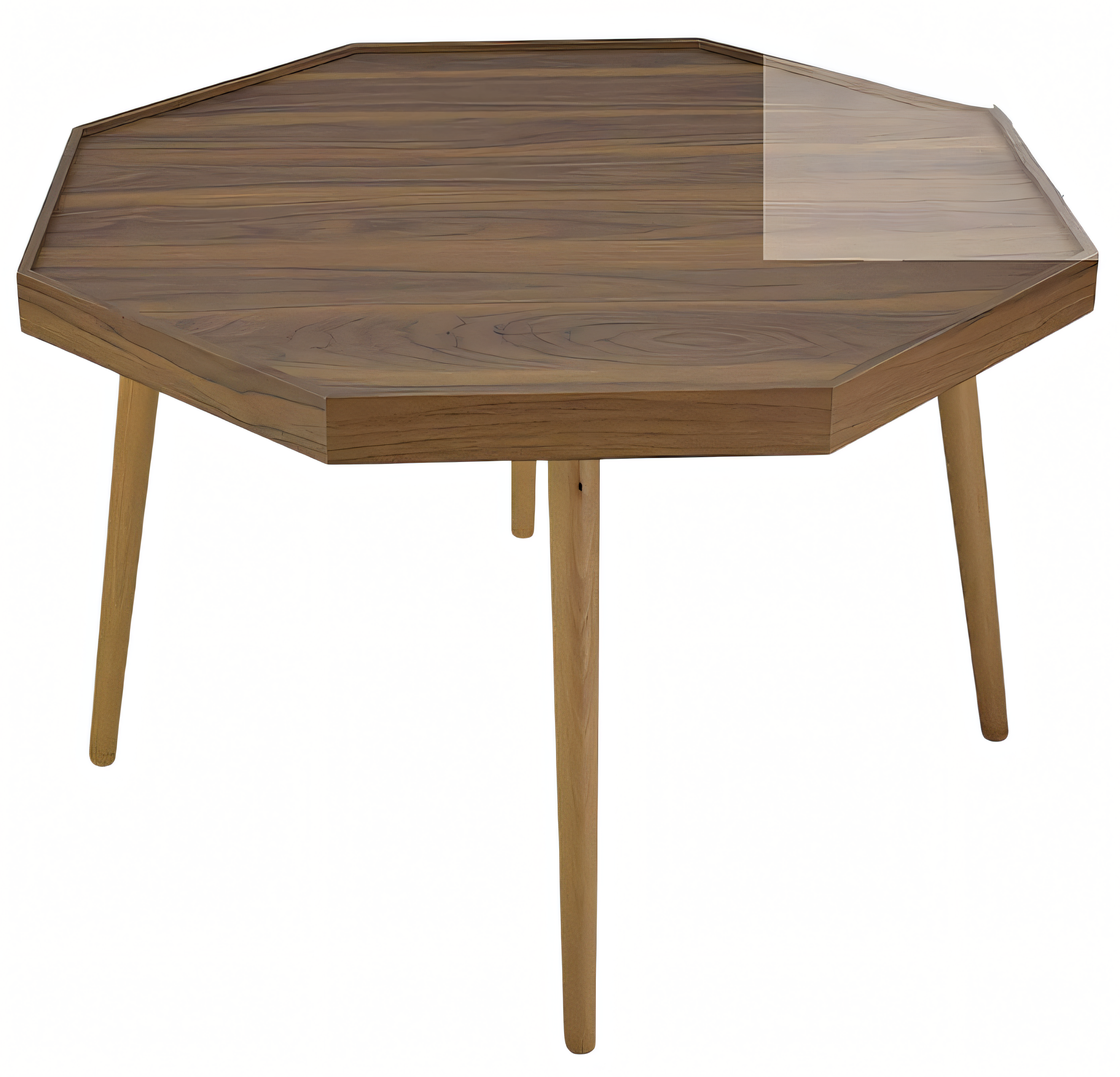 Eleganter brauner Couchtisch aus Holz für modernes Wohnzimmer