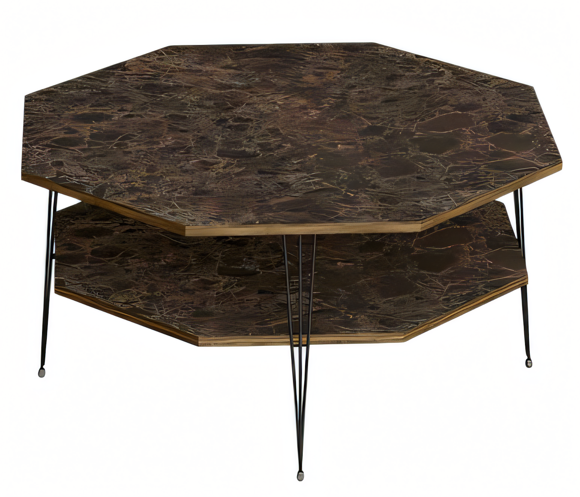 Moderner brauner Couchtisch aus Holz