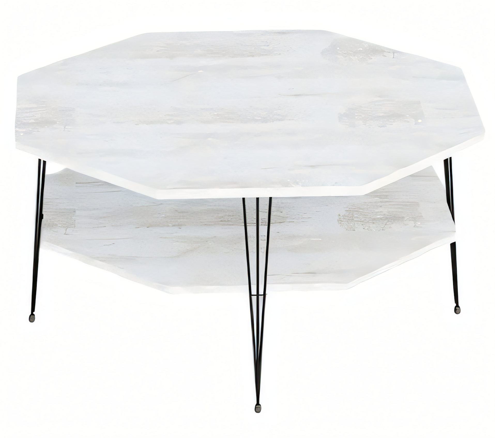 Weißer moderner Couchtisch aus Holz