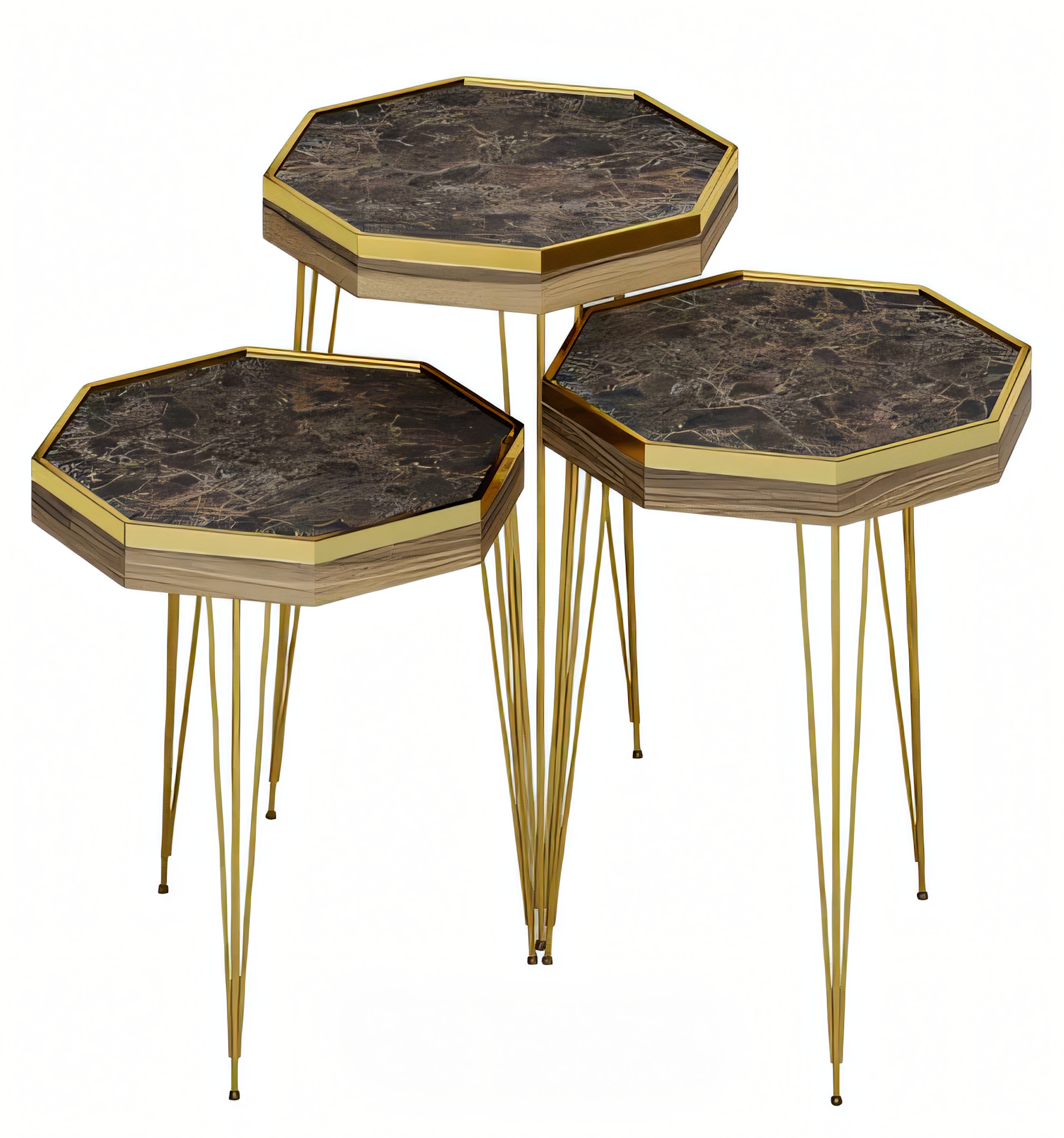 Eleganter Beistelltisch aus Holz in Braun für Wohnzimmer