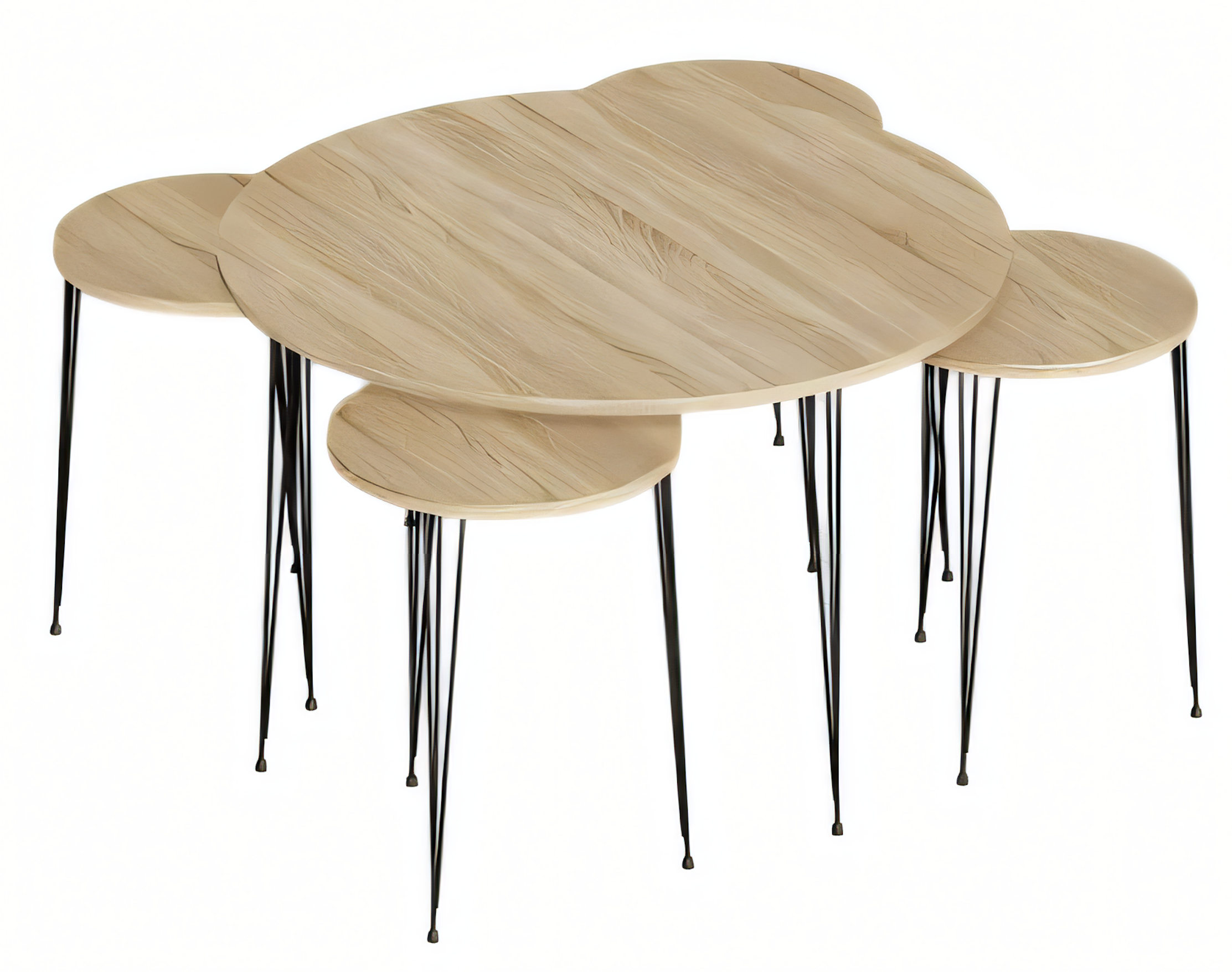 Eleganter Holz-Beistelltisch in warmem Braun für modernes Wohnen