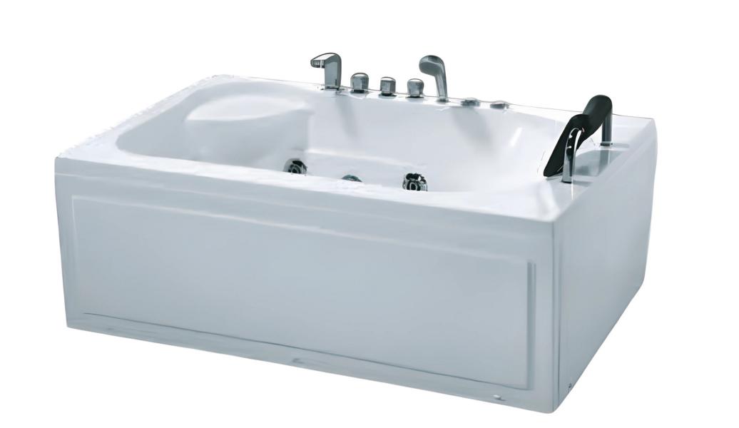 Designwanne Whirlpool Raumsparwanne Acrylwanne Komfortwanne Wanne 160x110 cm