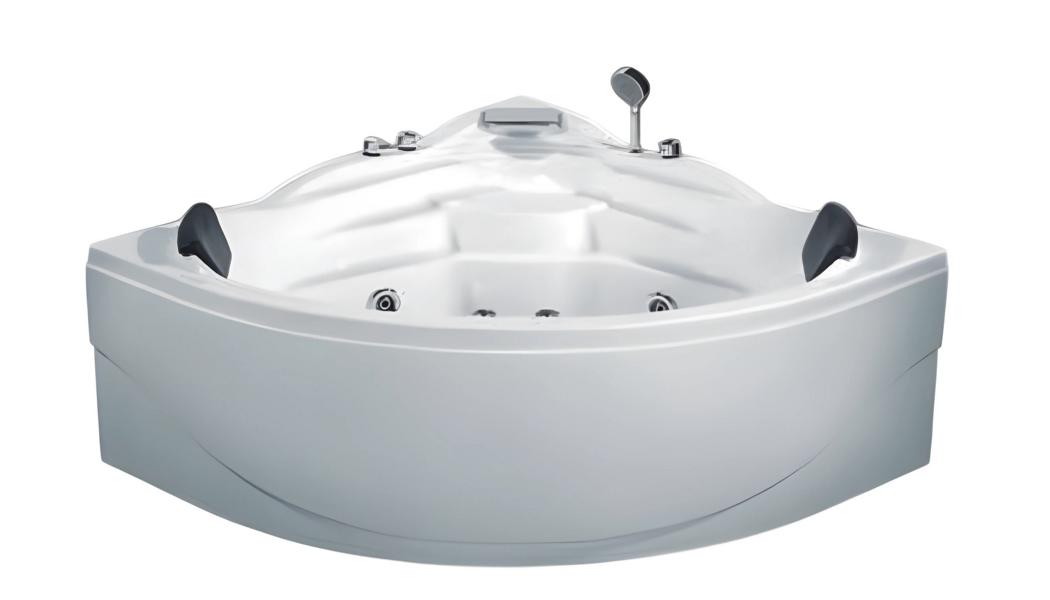 Hydromassagewanne Whirlwanne Whirlpool Blubberbad Spa-Bad Sprudelbad 140x140 cm