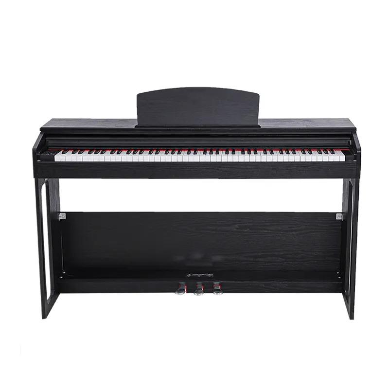 Digitales Klavier Piano Heimklavier Digital Keyboard 138cm Schwarz