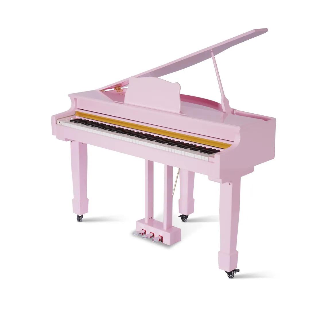 Pinkes Klavier Flügel  Digitalpiano Flügelklavier Hochglanz Piano