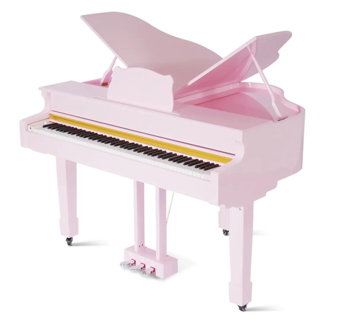Pinkes Klavier Digitalpiano Flügelklavier Hochglanz Piano Klaviere