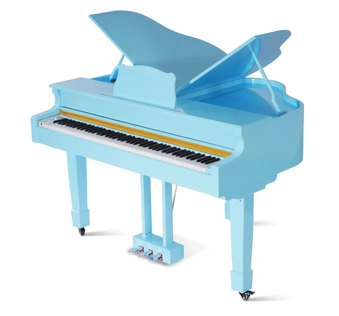 Klavier Digitalpiano Flügelklavier Hochglanz Blaues Piano Klaviere