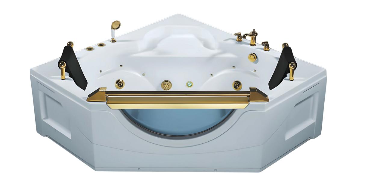 Massage Badewanne Whirlpool Spa Whirlwanne Hydromassagewanne 165x165 cm