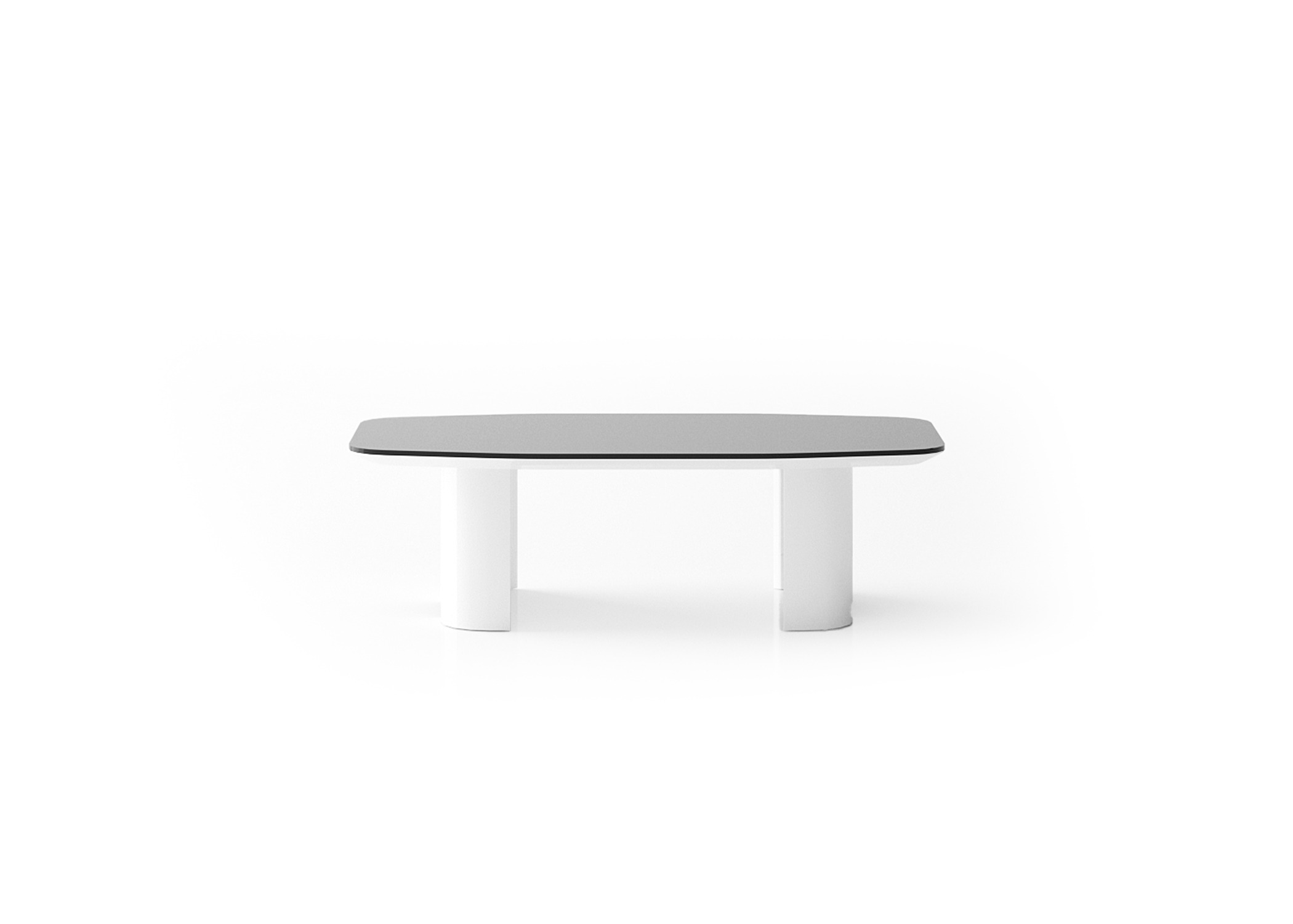 Moderner schwarzer Couchtisch aus Holz