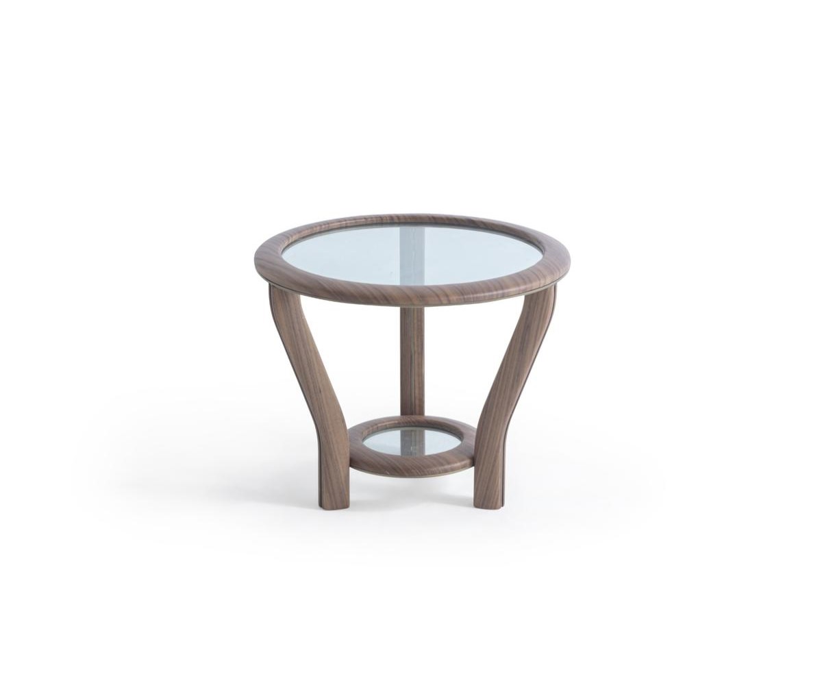 Eleganter brauner Couchtisch aus Holz mit modernem Design