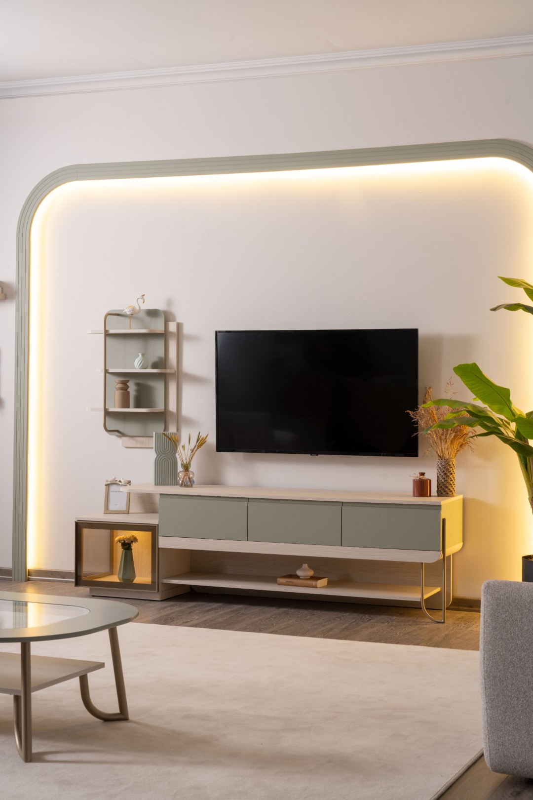 Moderner TV-Ständer für ein stilvolles Interieur