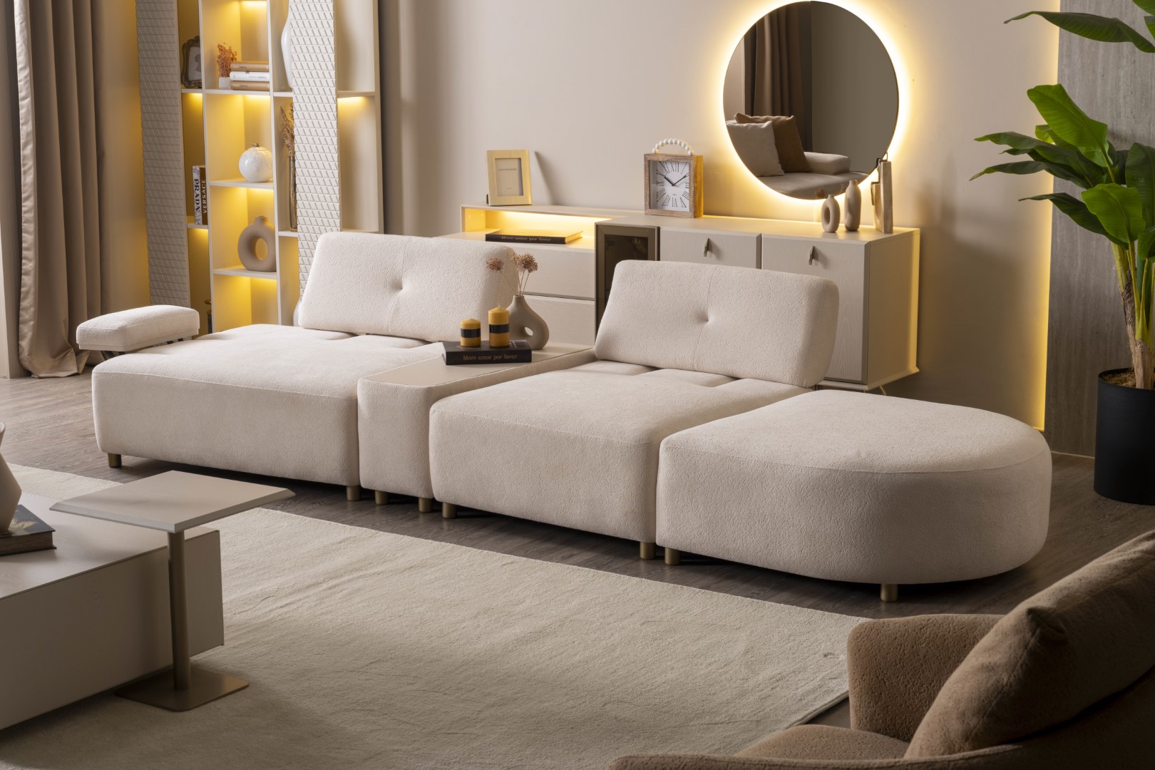 Stilvolle Wohnzimmergarnitur Alles für Gemütlichkeit