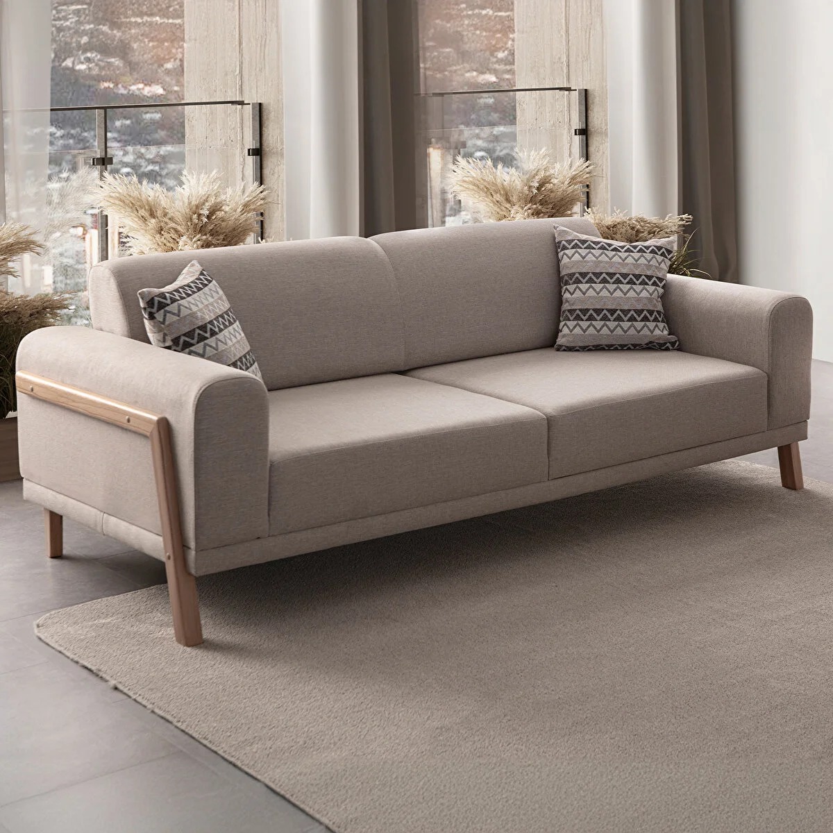 Sofa in modernem Design Schlichtheit, Eleganz und Komfort