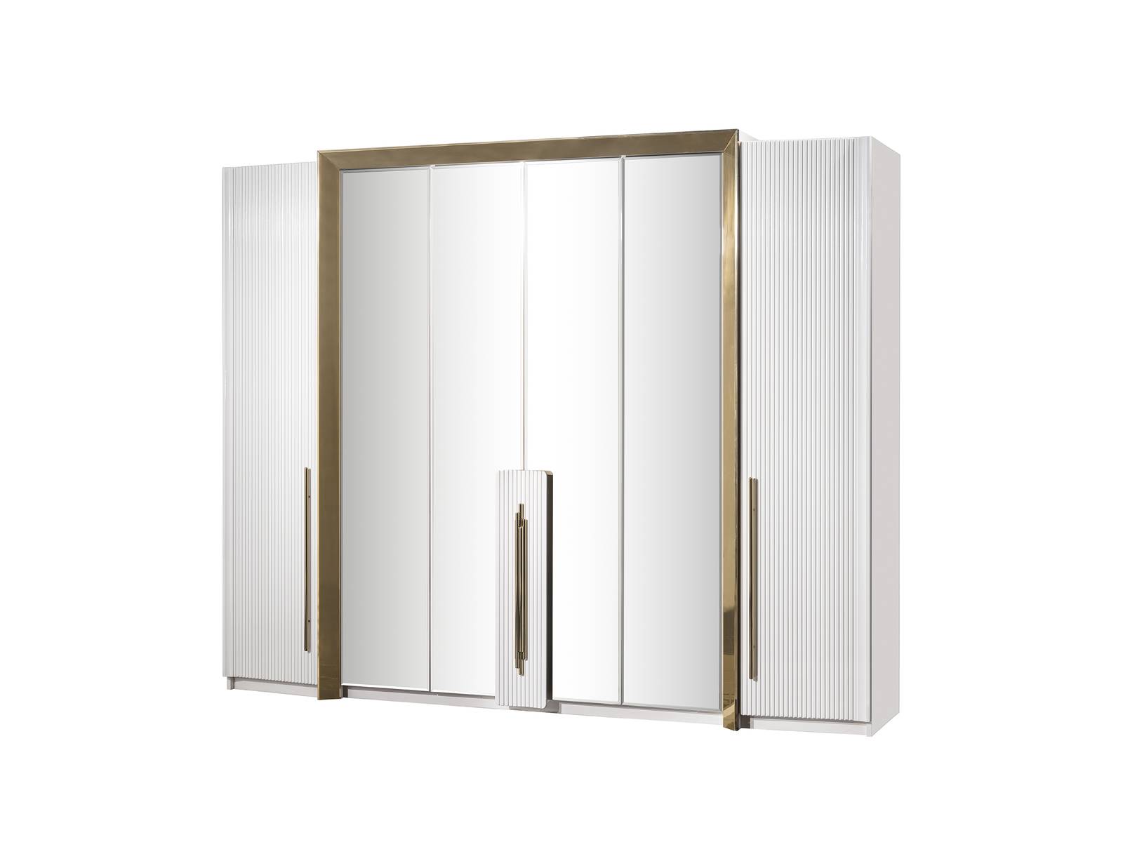 Schlafzimmer Kleiderschrank Weiß Moderne Möbel luxus Einrichtung Design