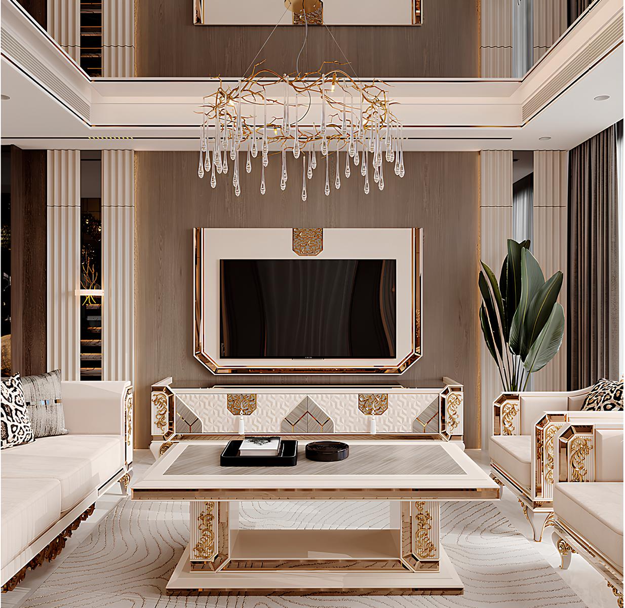 Elegantes TV Lowboard und Couchtisch im modernen Design