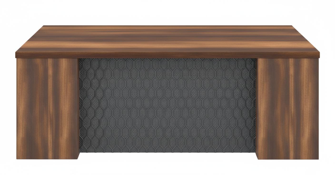 Chefschreibtisch Modernes Design Farbe Braun Grau Stilvolles Design