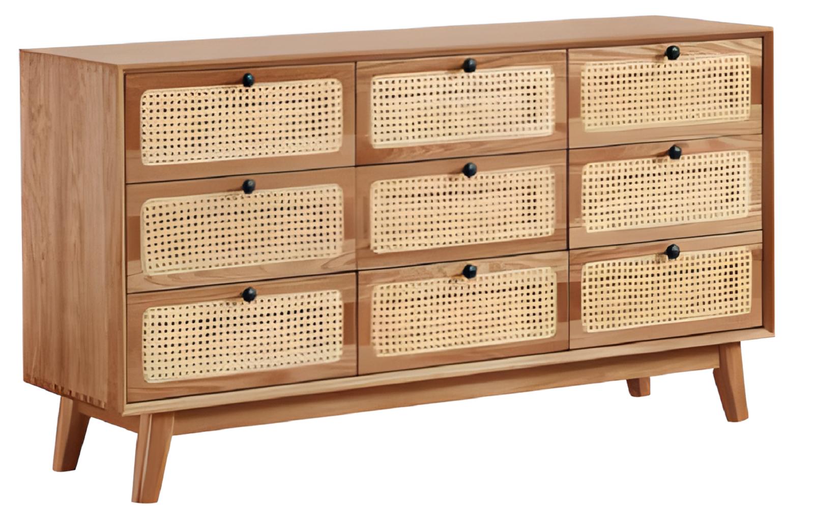 Braune Exklusive Wohnzimmer Kommode Edle Stauraumfächer Holzmöbel