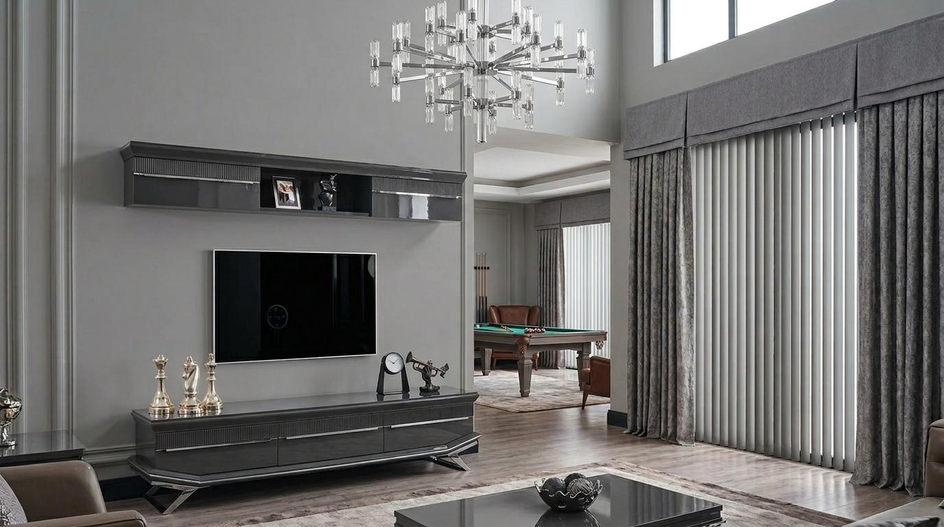 Unterblock Oberer Block Wohnzimmer Stil modern Farbe grau neu komfortabel