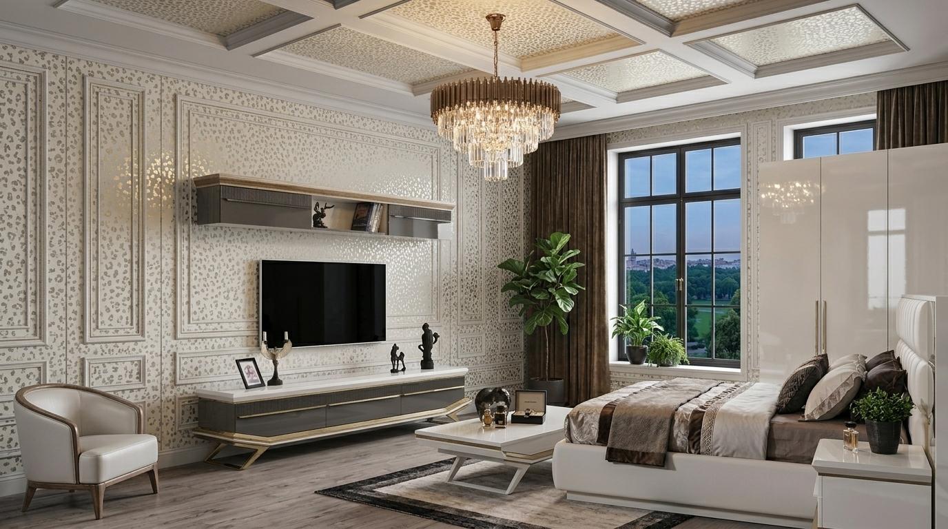 Unterblock Oberer Block Wohnzimmer Stil modern Farbe schwarz praktisch