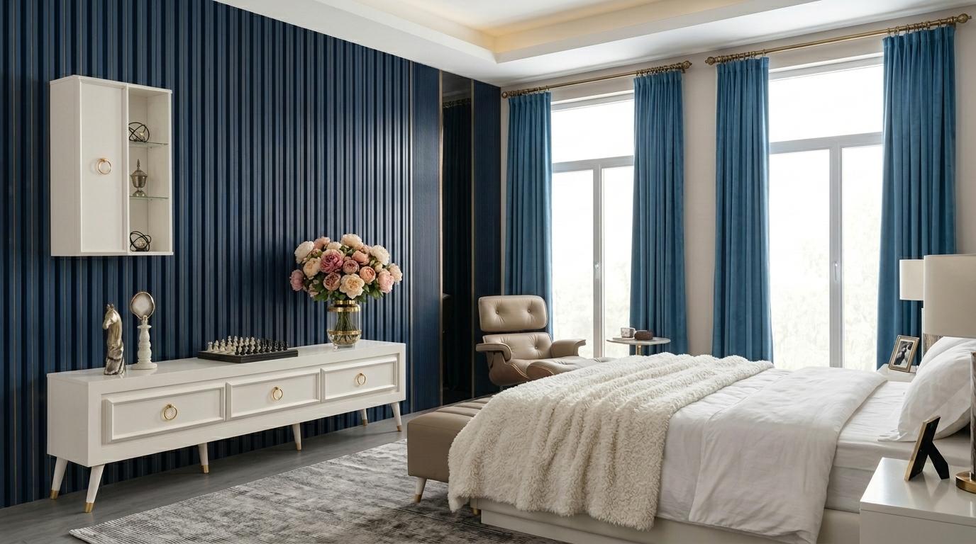 Sideboard Wohnwand Wohnzimmer Stil modern Farbe weiß neu praktisch