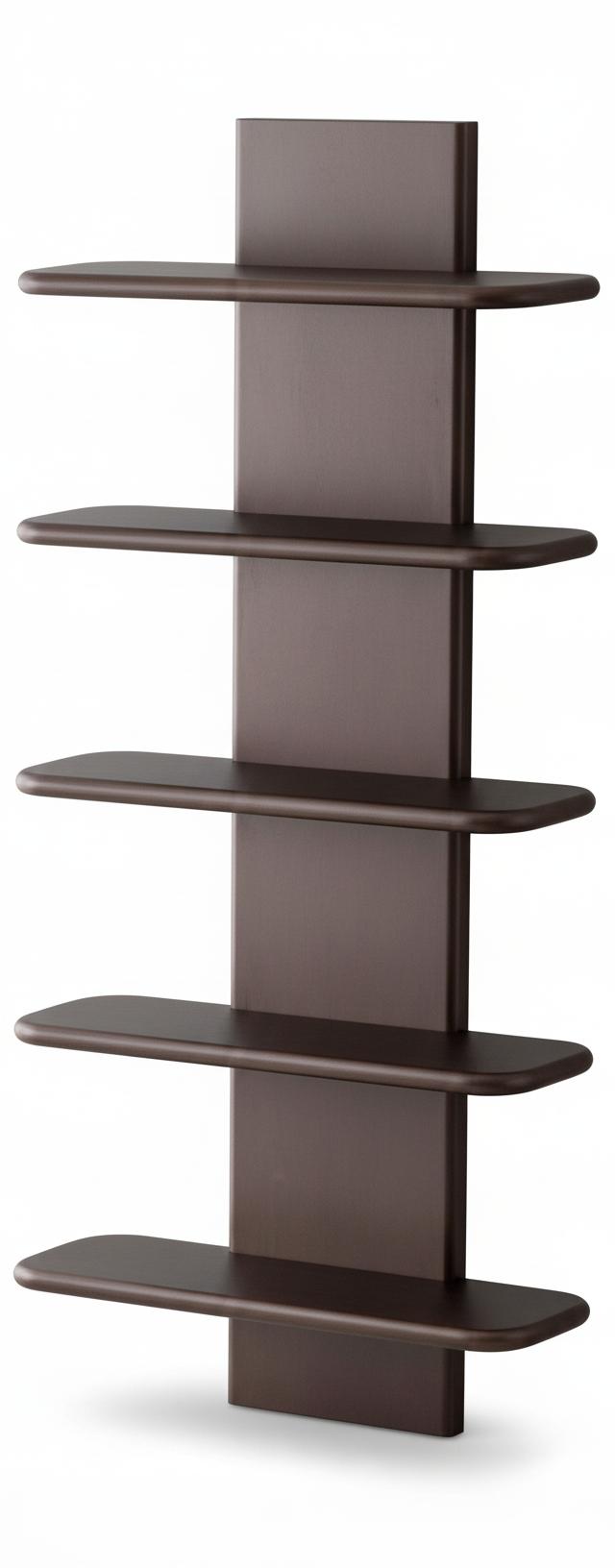 Modernes Regal Dunkelbraun Design Wandregal Exklusiv Wohnwand