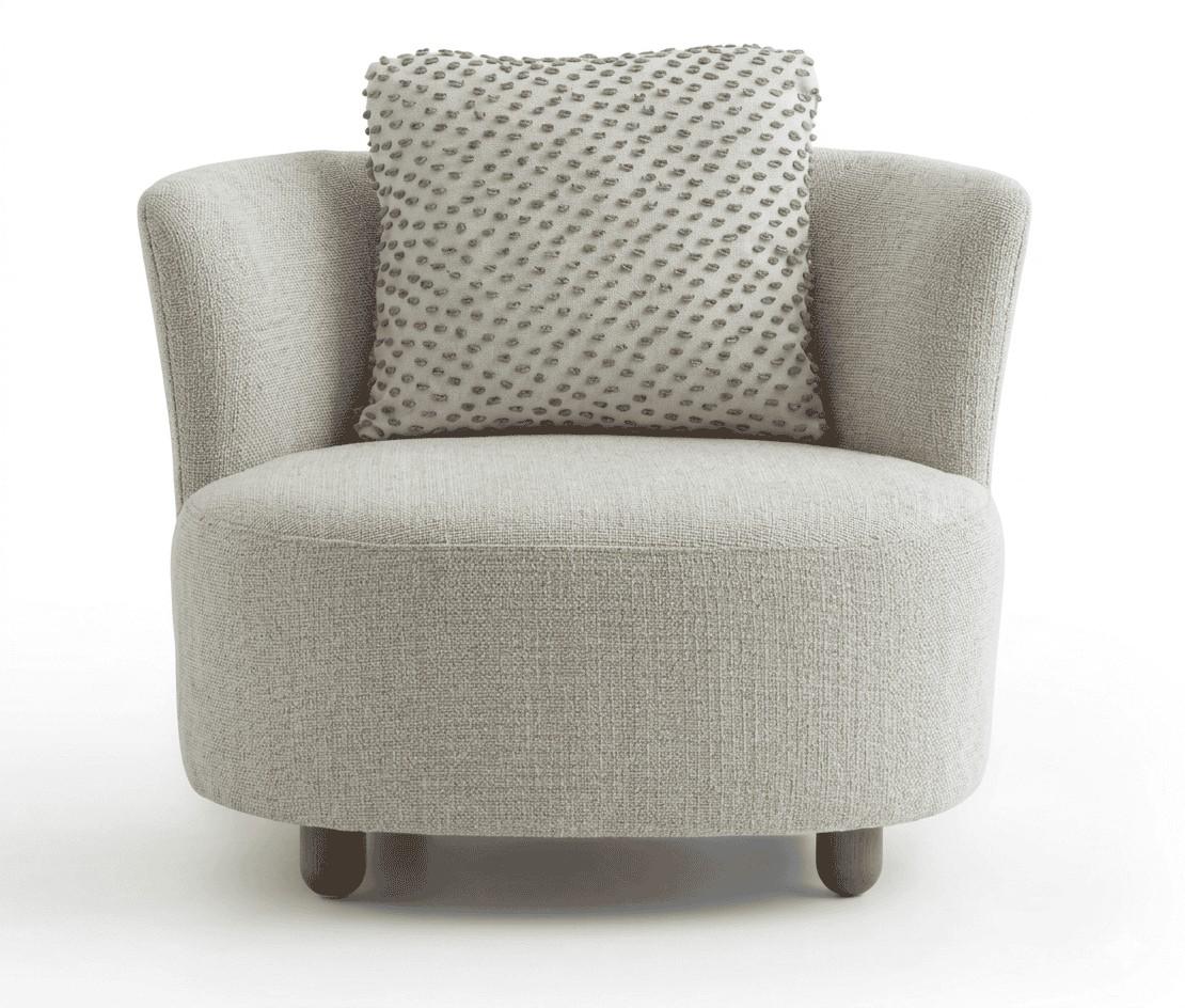 Beiger Sessel Polstersessel Wohnzimmersessel Designsessel Wohnzimmermöbel