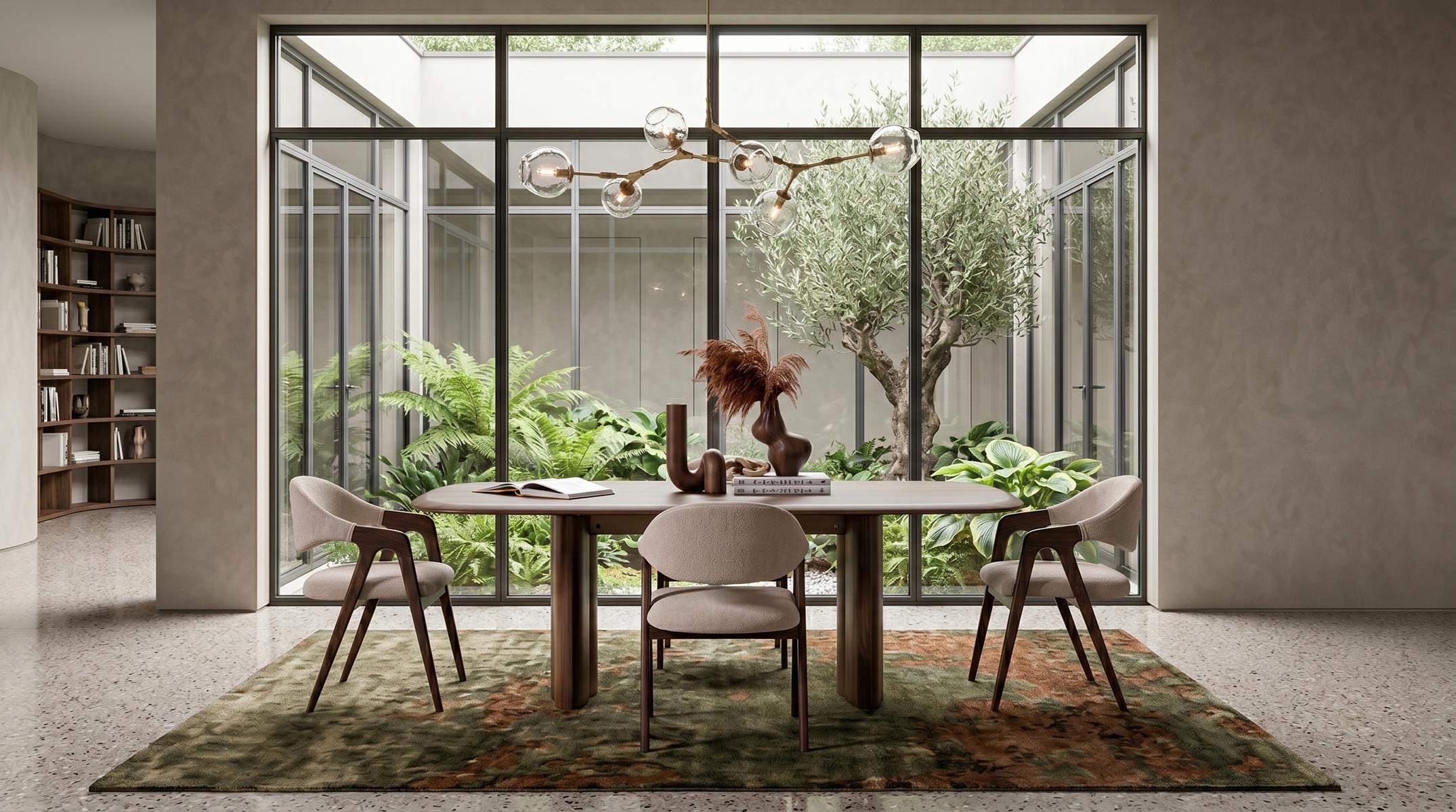 Esszimmer Stilvolle Esstisch mit 4x Stühle Luxusmöbel Essgruppe Designer Set