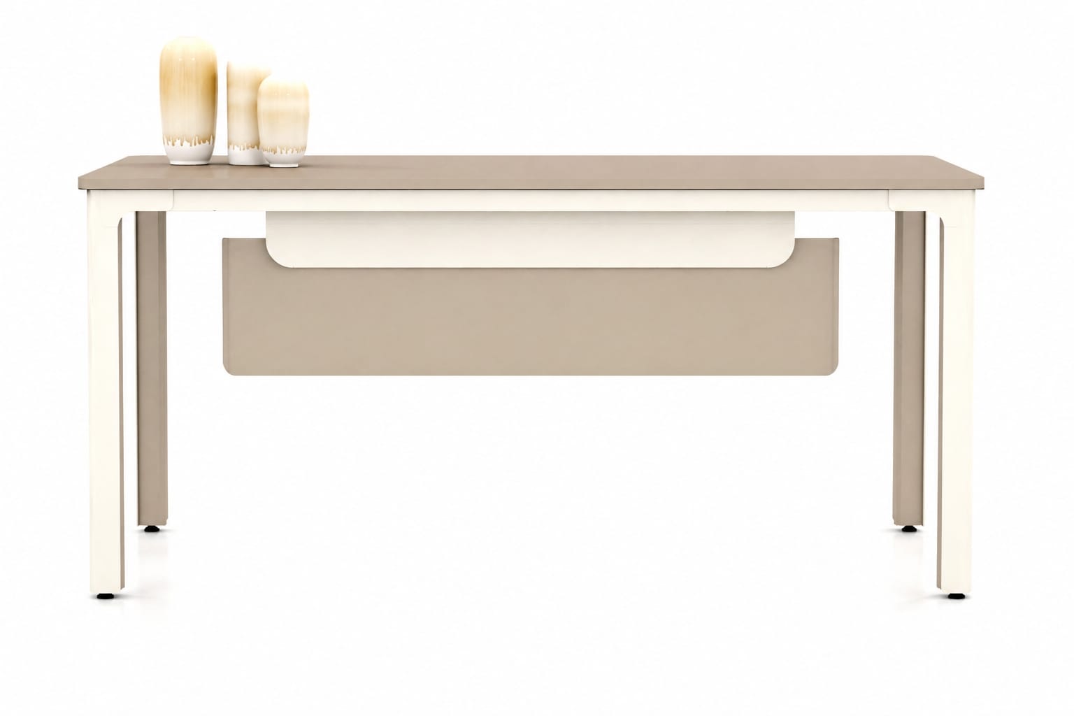 Moderner Schreibtisch Büro Tisch Holz Design minimalistisch elegant